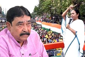 ‘মুড়ি খেয়ে দূর থেকে কর্মীরা আসত, মঞ্চের সামনে থাকত তারকারা’, মমতার ২১ জুলাইকে কটাক্ষ অনুব্রতর