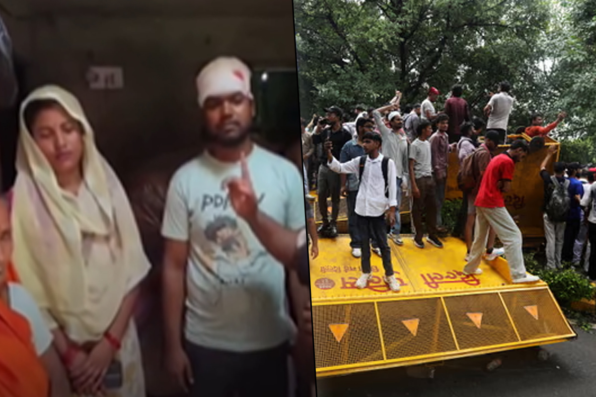 ‘ককরোচ’ আন্দোলনের মাঝেই মন বিনিময়! বিয়ে করে ঘরে ফিরলেন যুবক
