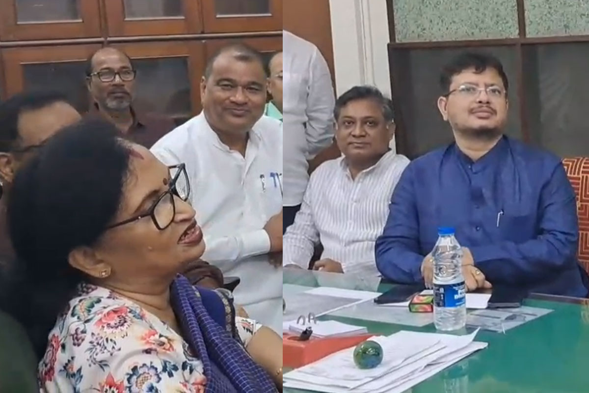 Chandrima bhattacharya holds a meeting with Rebel MLA's of TMC at West bengal Assembly