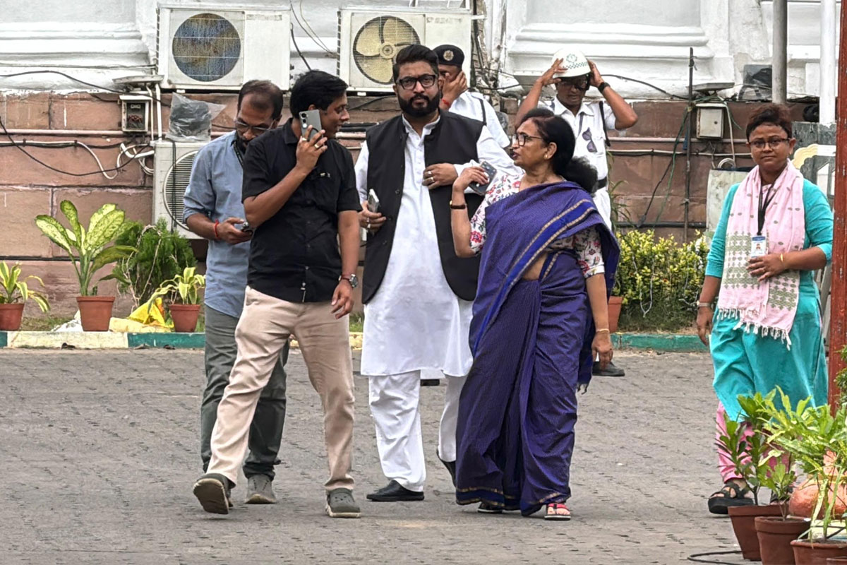 After quitting all Trinamool posts, Chandrima Bhattacharya met the rebel Trinamool camp at the West Bengal Assembly