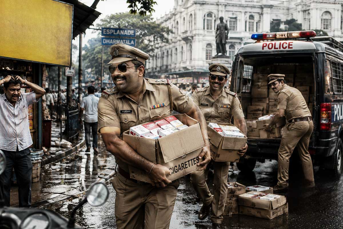 খাস কলকাতায় পুলিশ সেজে ৮৫ হাজার টাকার সিগারেট লুঠ! তারপর…