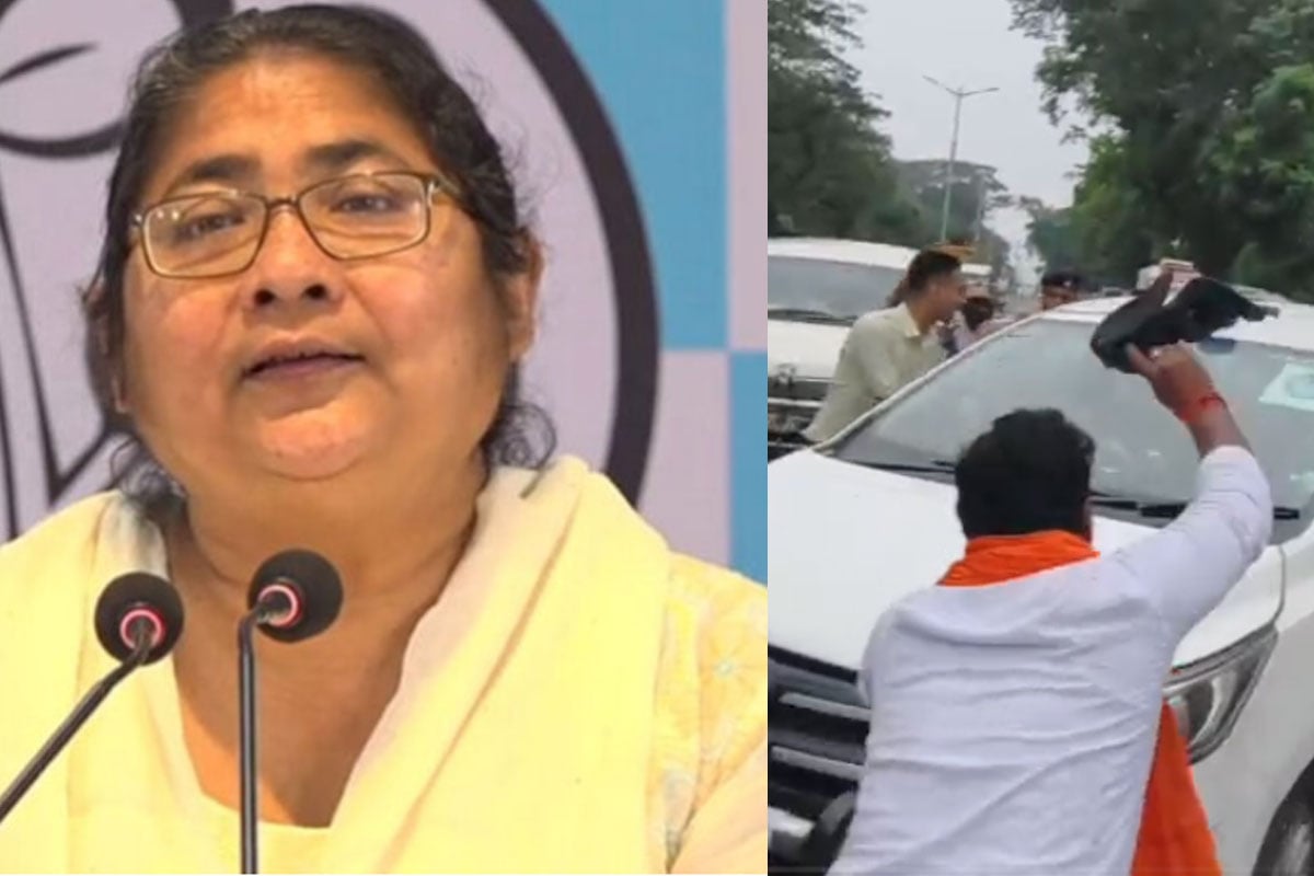 ‘খারাপ তৃণমূল’, দুর্গাপুরে দোলাকে চোর স্লোগান, কালো পতাকা দেখাল বিজেপি