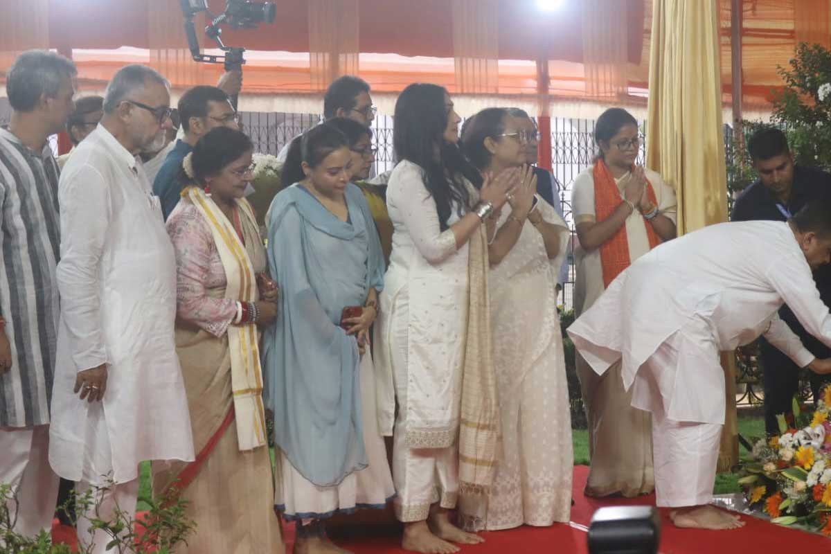 CM Suvendu Adhikari announces Uttam Kumar Film Centre after statue unveiling.