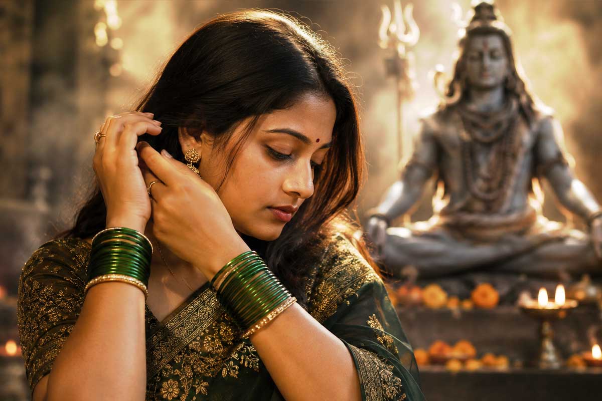 শিবের মাসে হাতে কাচের সবুজ চুড়ি শুধুই ফ্যাশন? জেনে নিন কী সুফল মেলে