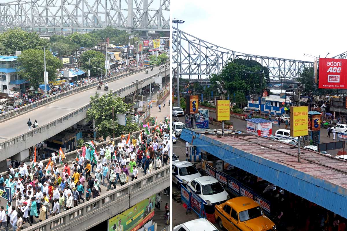 ২১ জুলাইয়ের একাল-সেকাল! ফাঁকা হাওড়া-শিয়ালদহ, নেই তৃণমূলের পতাকা, স্বাভাবিক ছন্দেই ধর্মতলা