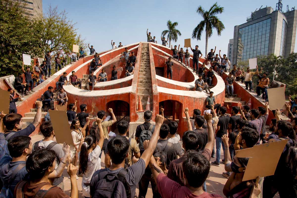 Why Jantar Mantar serves as Delhi's designated protest site