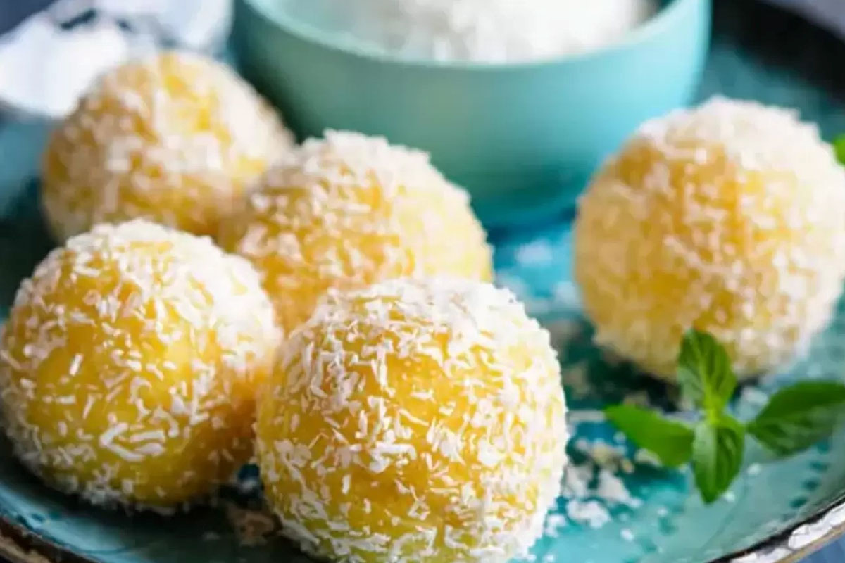 3 ingredient sugar free mango laddu recipe