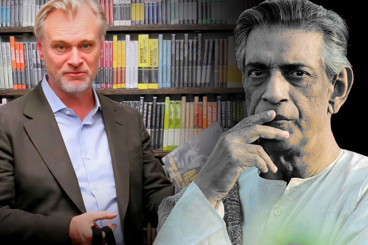নোলানের হাতে সত্যজিতের বই, ‘দ্য ওডিসি’র পর ‘দ্য অপু ট্রিলজি’? তুঙ্গে জল্পনা