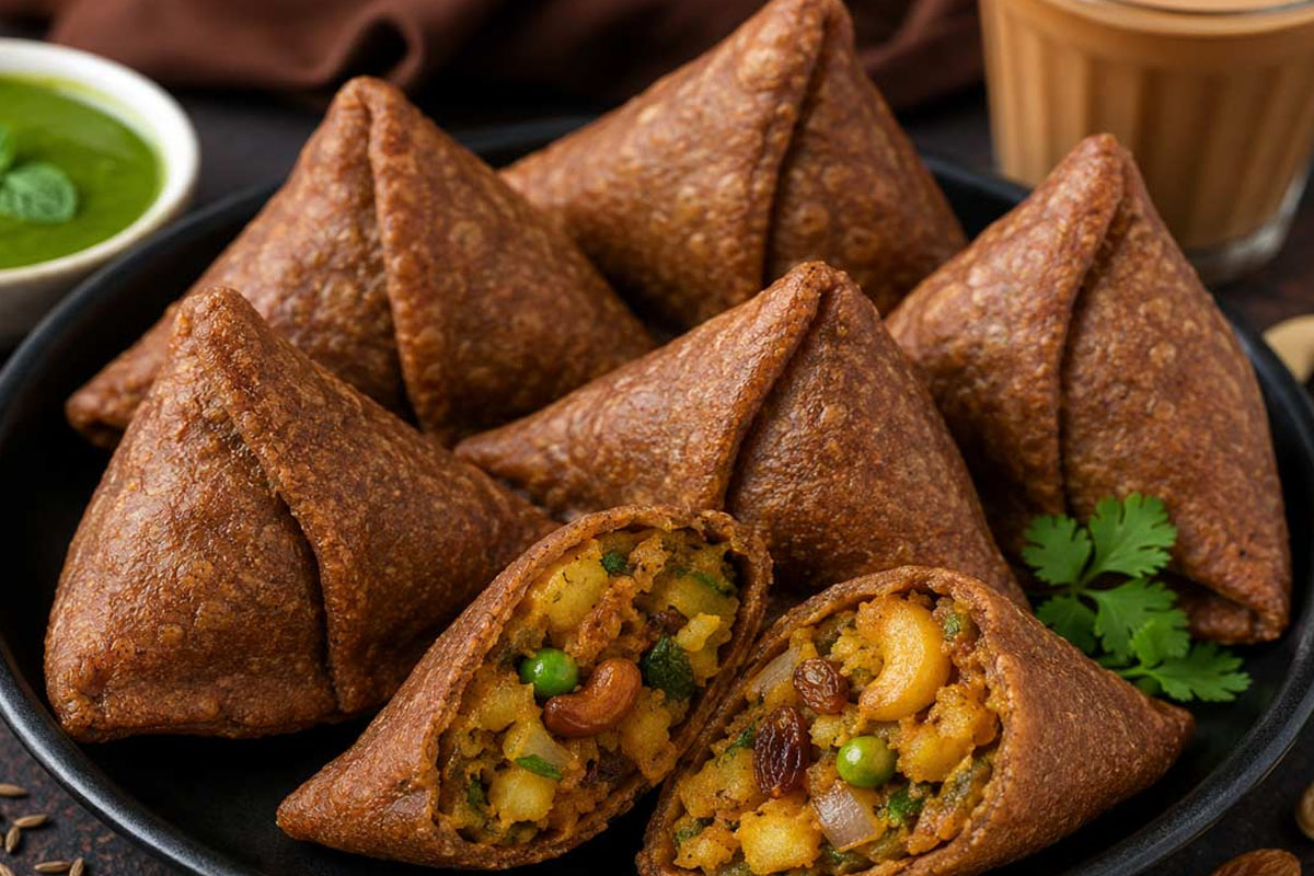 healthy ragi samosa recipe no maida used