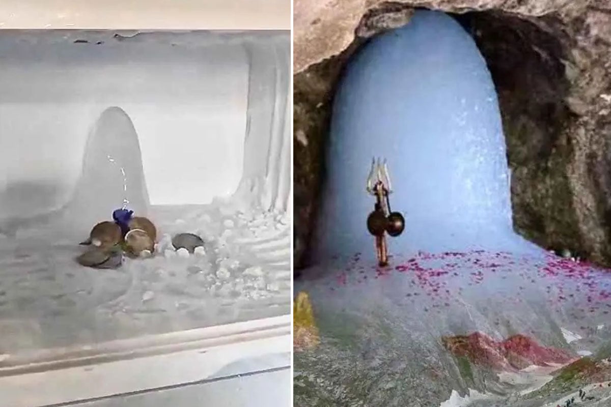 Ice Shivling inside Agra fridge fuels devotion and curiosity