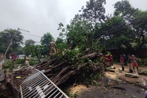 রাতভর প্রবল বৃষ্টিতে জেরবার কলকাতা, জলমগ্ন বহু এলাকা, রাজ্যজুড়ে জারি সতর্কতা