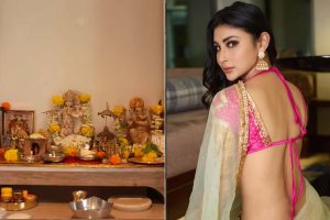 ‘মন্নত’-এর ঢিল ছোড়া দূরত্বে মৌনীর বাড়ি, হোটেলের মতোই সুন্দর ড্রইং রুম থেকে ঠাকুর ঘর