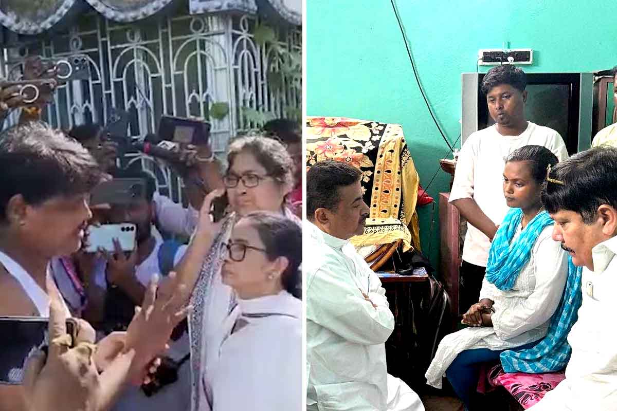 দেখা করতে গিয়ে ‘আক্রান্ত’ মমতা, হালিশহরে তৃণমূল কর্মী খুনে সিআইডি তদন্তের নির্দেশ শুভেন্দুর
