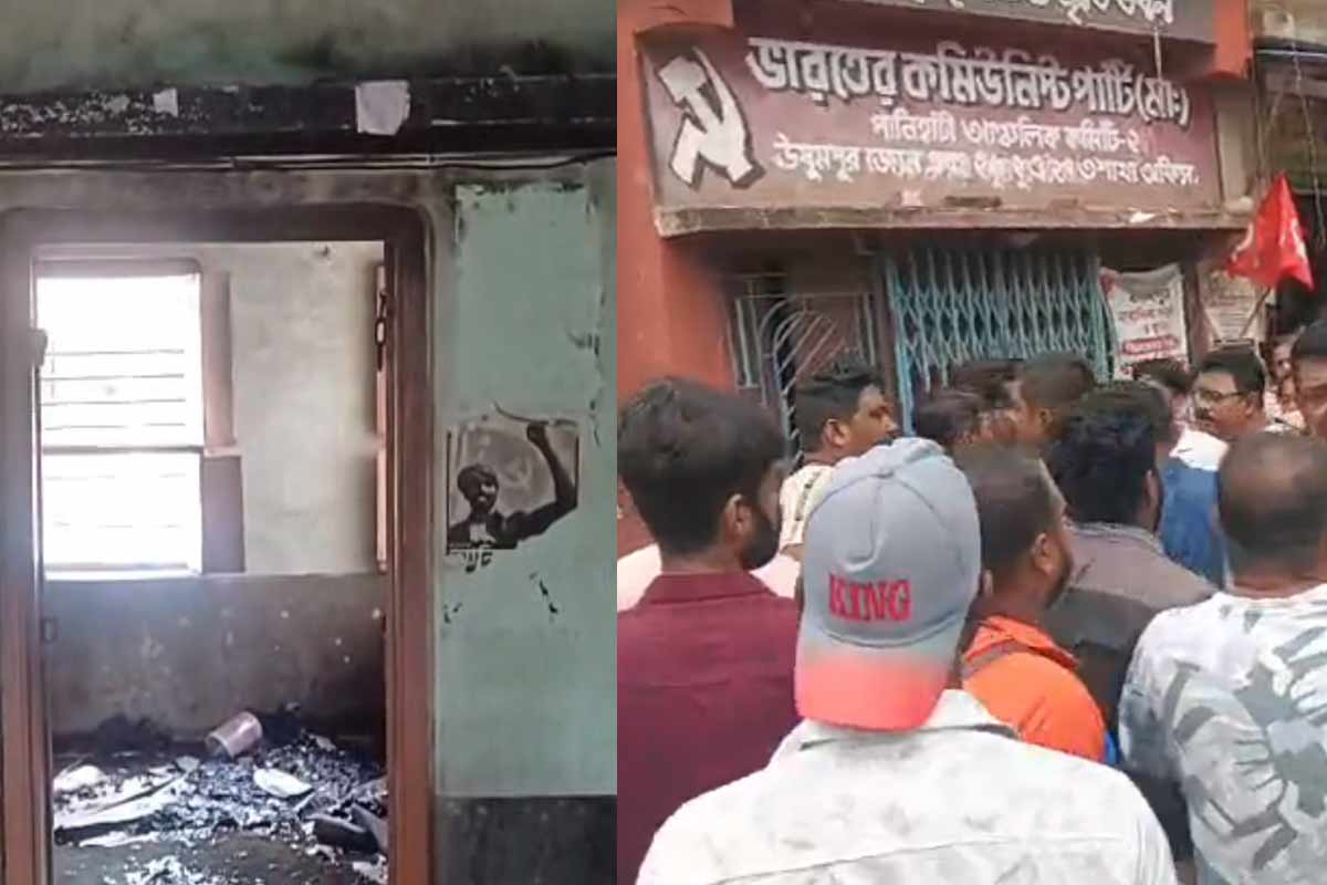 তারকেশ্বর, আগরপাড়ায় সিপিএম কার্যালয়ে ভাঙচুর-আগুন, মধ্যরাতে হামলার নেপথ্যে কারা?