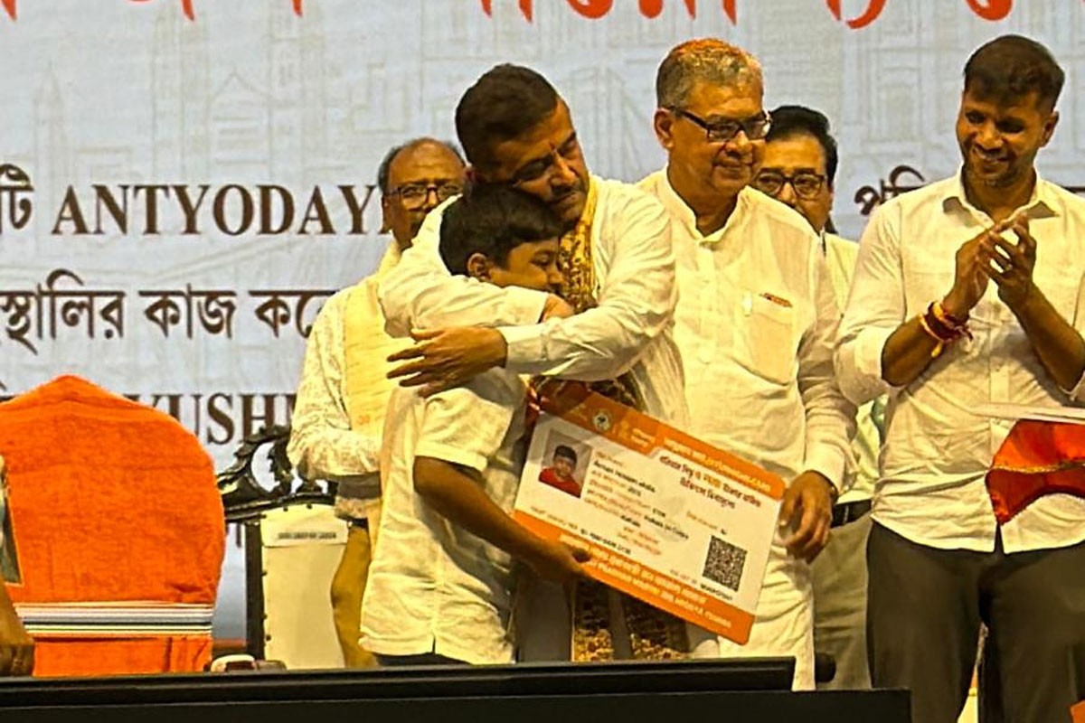 Suvendu Adhikari at Ayushman Bharat and CM Health Insurance scheme launch