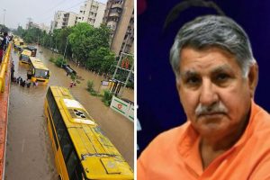 একটানা বৃষ্টিতে ভাসছে গুরুগ্রাম! হরিয়ানার সাংসদ বললেন, ‘২০৪৭-এর মধ্যে সব ঠিক করে দেব’