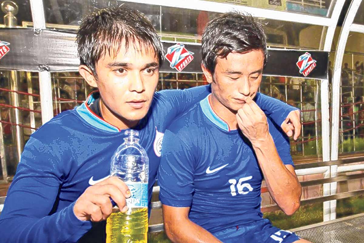 Sunil Chhetri and Bhaichung Bhutia played for Indian Football Team under Bob Houghton