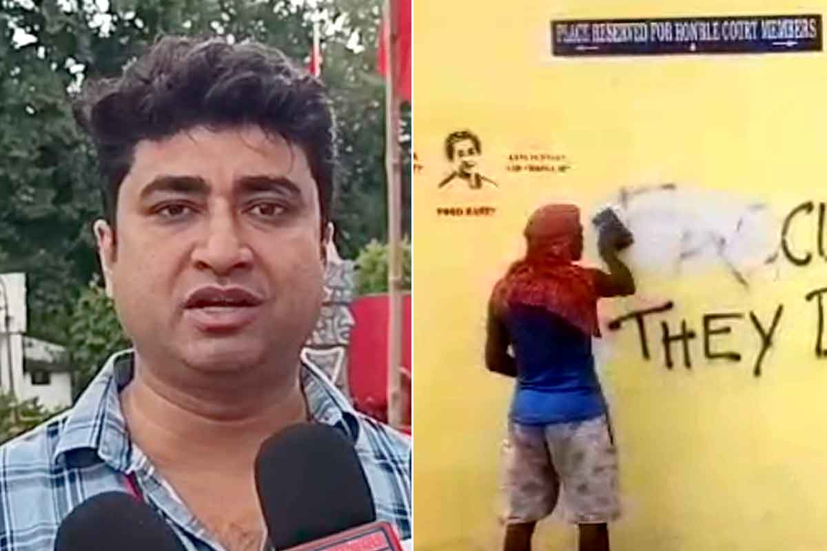 ‘সবার জন্য শিক্ষা চাই দেশবিরোধী স্লোগান?’, যাদবপুরের দেওয়ালে চুনকাম নিয়ে প্রশ্ন শতরূপদের