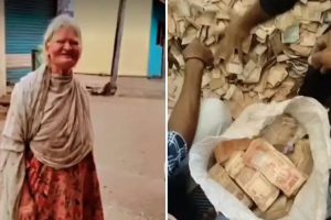 চিকিৎসার অভাবে মৃত্যু ভিখারি বৃদ্ধার, ঘর থেকে মিলল বস্তা ভর্তি সাড়ে ৮ লক্ষ টাকা!