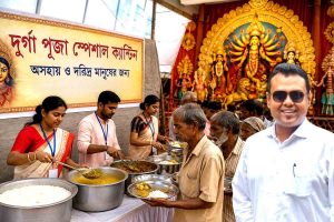 পুজোর চারদিন ‘স্পেশাল ক্যান্টিন’, দরিদ্রদের মুখে হাসি ফোটাতে বিশেষ উদ্যোগ কৌস্তভের