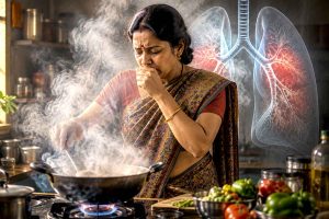রান্নাঘরের ধোঁয়াতেই লুকিয়ে ফুসফুসের ক্যানসারের বিষ! এখনই সতর্ক হোন