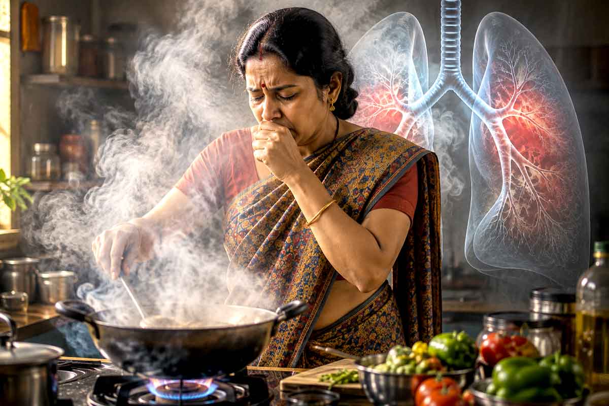 রান্নাঘরের ধোঁয়াতেই লুকিয়ে ফুসফুসের ক্যানসারের বিষ! এখনই সতর্ক হোন