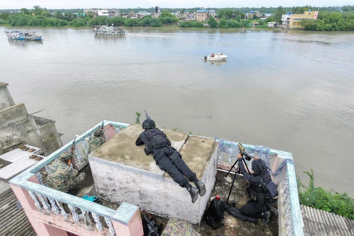 Counter-Terrorism Mock Drill was conducted by NSG Sundarbans