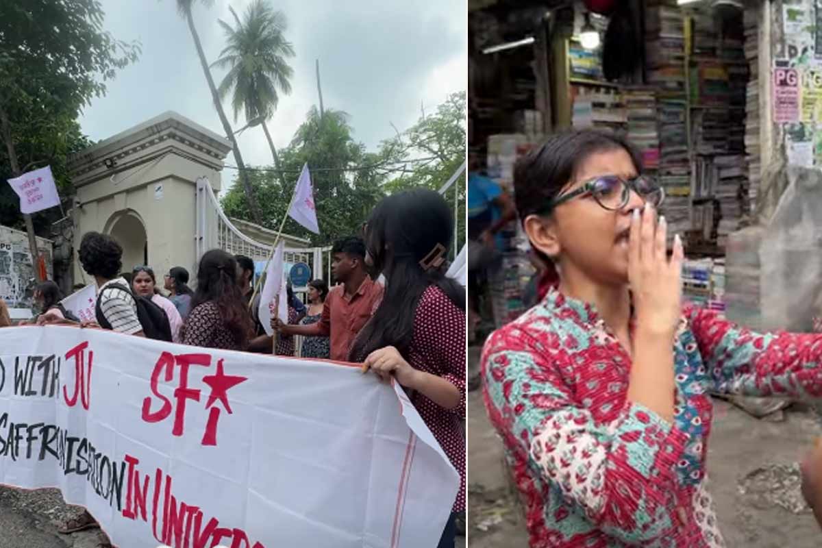 যাদবপুরের আদলে এবার প্রেসিডেন্সিতেও অশান্তির ছক! গেটের কাছে এবিভিপি-এসএফআই সংঘর্ষ