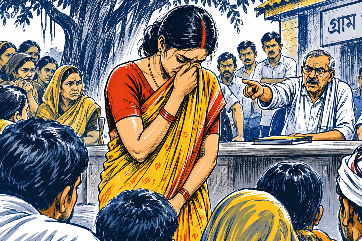 ধর্ষণের অভিযোগে করায় গৃহবধূকেই শাস্তি! থুতু চাটতে বাধ্য করল বিহারের খাপ পঞ্চায়েত