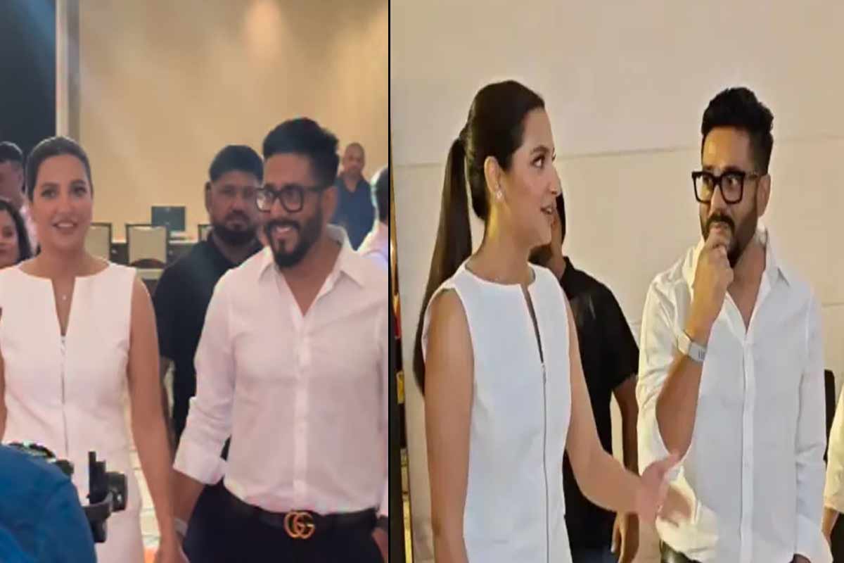 হাতে হাত, রংমিলান্তি পোশাক, ফের একফ্রেমে রাজ-শুভশ্রীকে দেখে শান্তি ভক্তদের
