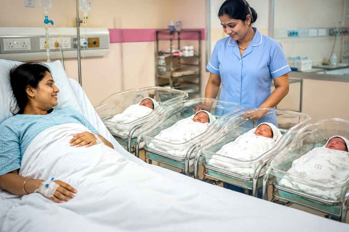২৫ সপ্তাহেই প্রসব যন্ত্রণা! শান্তিপুরে একসঙ্গে চার সন্তানের মা হলেন বধূ, তারপর…