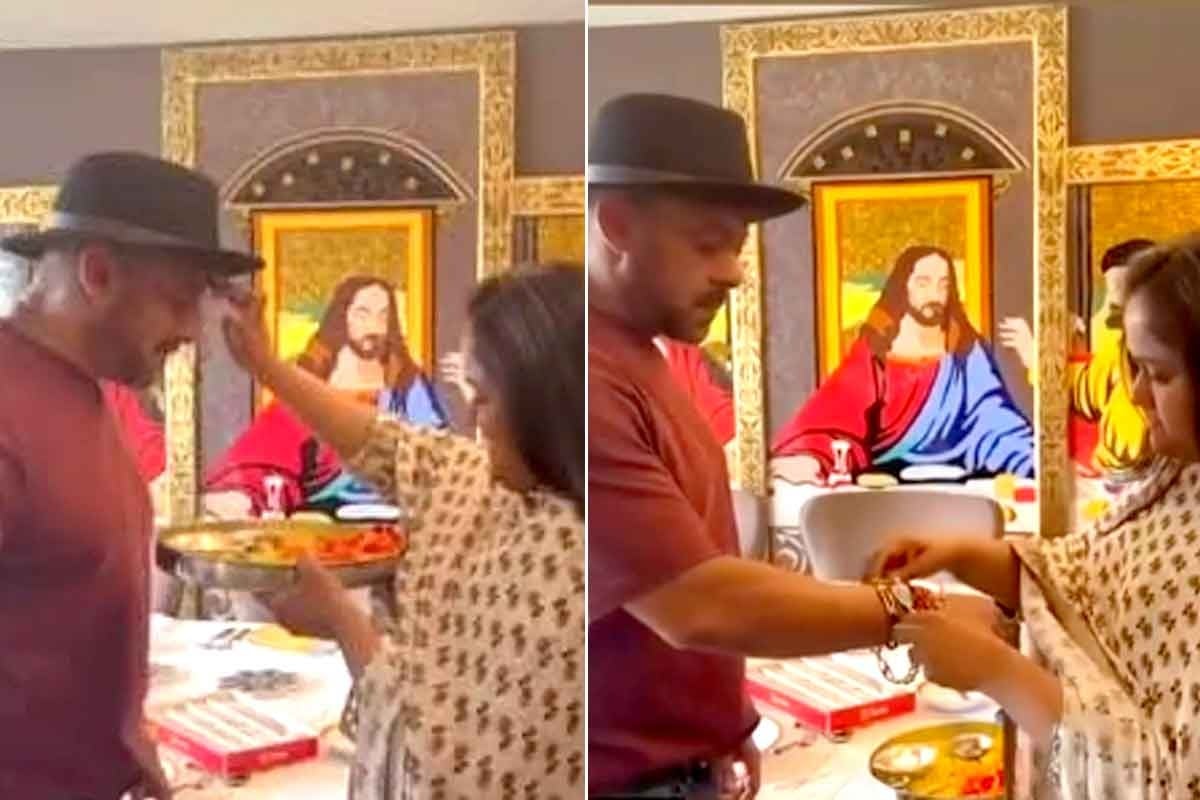 যিশুকে সাক্ষী রেখে সলমন-অর্পিতার রাখি পালন, সর্বধর্ম সমন্বয়ের পাঠ দিয়ে চর্চায় ‘সেক্যুলার’ ভাইজান