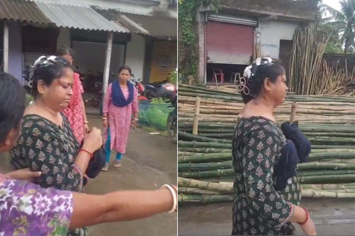 দাপুটে শাহজাহান এখন গুটিয়ে কেঁচো! ঘনিষ্ঠ তৃণমূল নেত্রীকে ‘ডিম থেরাপি’ জনতার