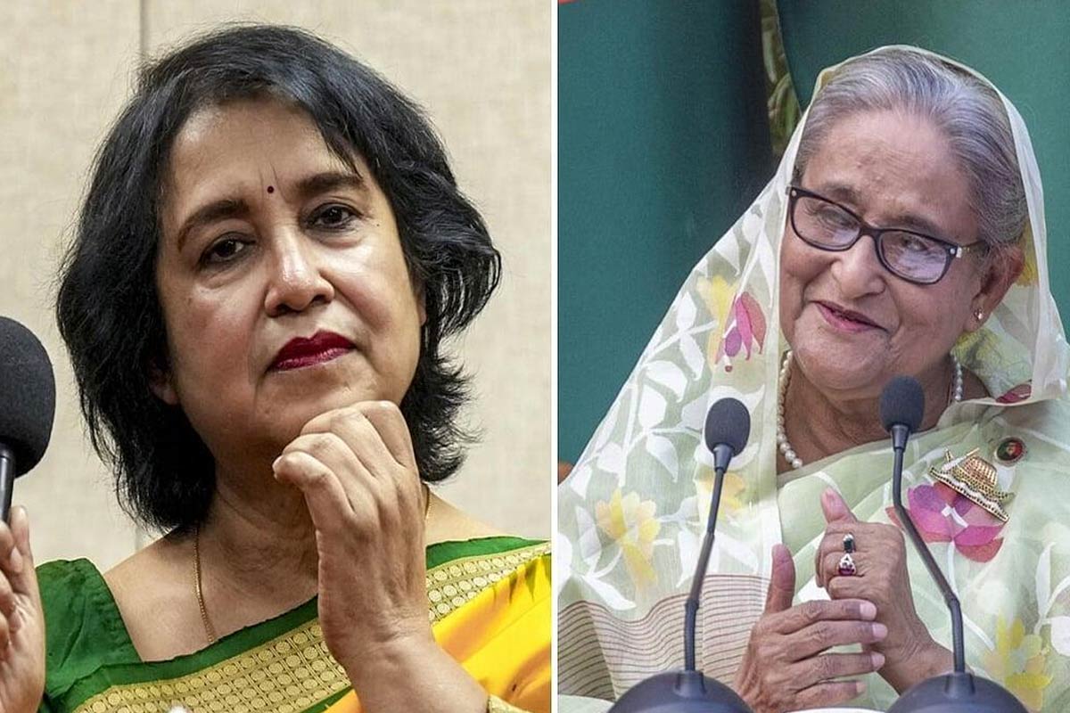 ‘দ্বিখণ্ডিত’ সমাজে হাসিনা ও তসলিমা, বিপরীত পরিবেশ হলেও সময় তাঁদের মিলিয়ে দিল