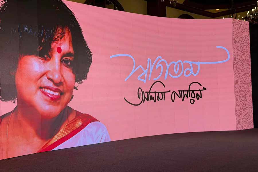 Taslima Nasrin honoured at a special programme in Kolkata