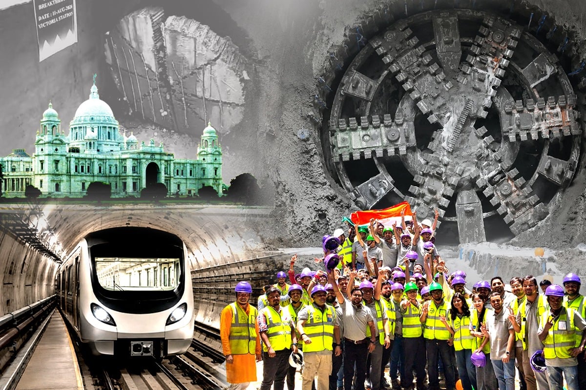 Divya TBM Completes Tunnelling to Victoria Memorial Station