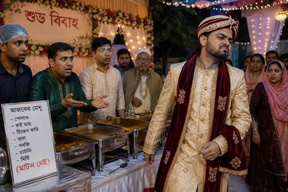 বাংলাদেশেই সম্ভব! খাসির মাংস না পেয়ে বিয়ে না করেই চলে গেলেন প্রবাসী পাত্র