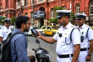 মুখে মদের গন্ধ? সাবধান! আরও আধুনিক ব্রেথ অ্যানালাইজার নিয়ে ময়দানে লালবাজার