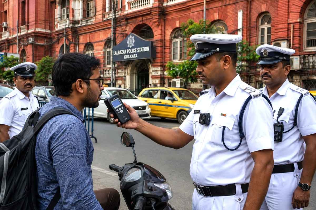 মুখে মদের গন্ধ? সাবধান! আরও আধুনিক ব্রেথ অ্যানালাইজার নিয়ে ময়দানে লালবাজার