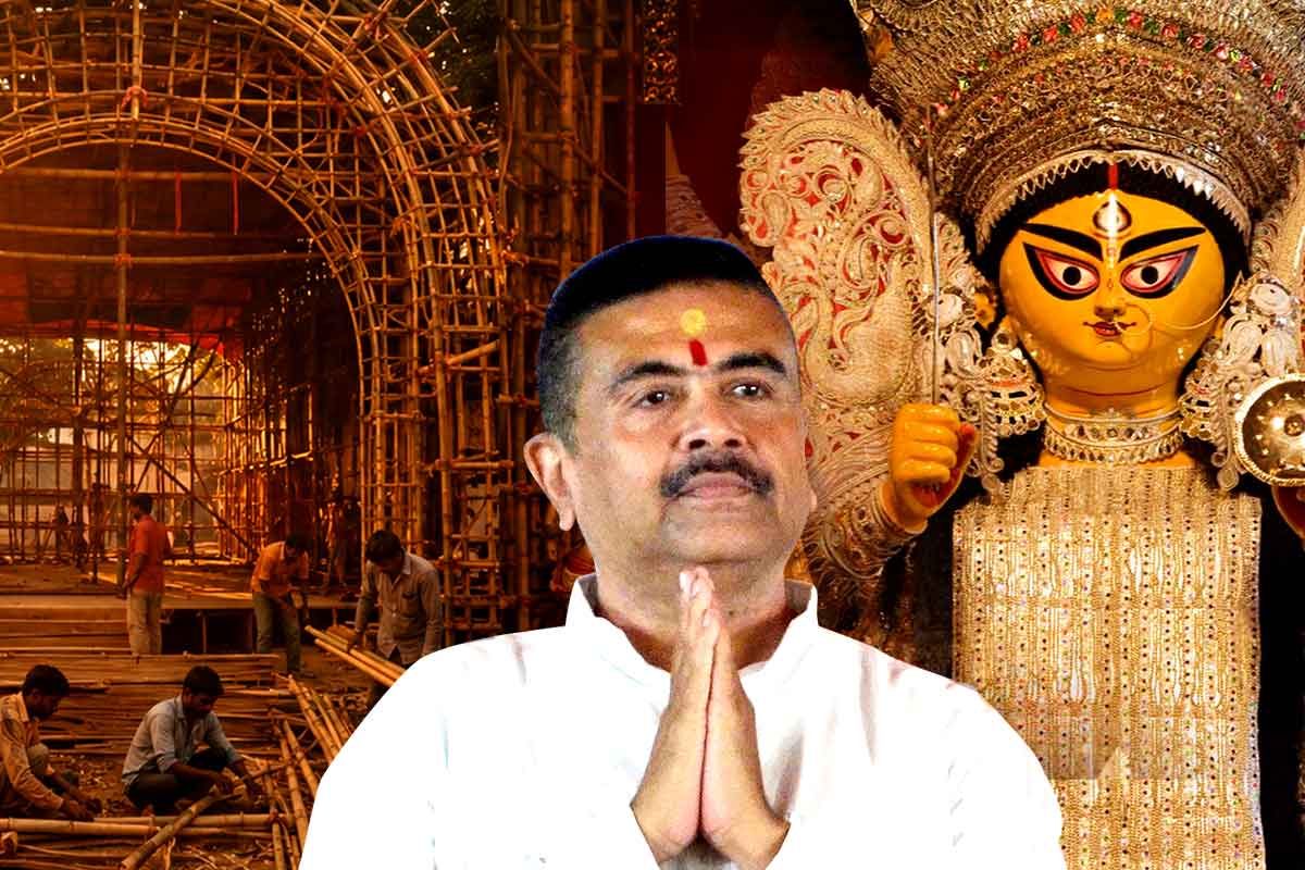 Suvendu Adhikari’s journey from Nandigram-Nabanna takes centre stage at Durga Puja