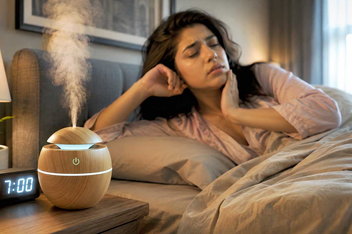 dry mouth while sleeping causes humidifier help
