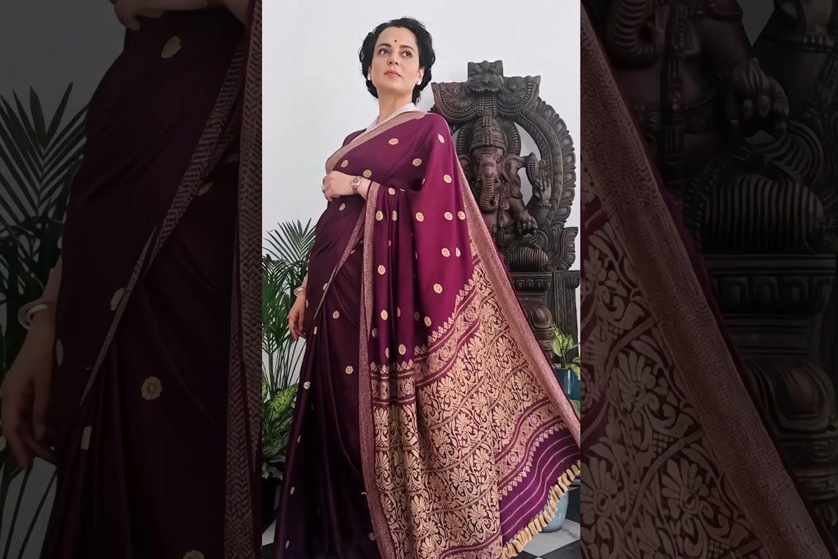 পোশাক নিয়ে কৃতীকে তোপ দেগেই শাড়িতে কঙ্গনা! পুজোয় কিনবেন মেঘালয়ের ‘অহিংসা’ সিল্ক?