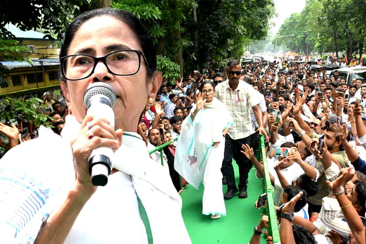 At the TMCP Foundation Day event, TMC leader Mamata Banerjee launched a sharp attack on the BJP