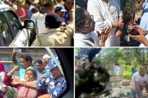 মমতাকে জুতো-কাদা, চোর স্লোগানে ধুন্ধুমার হালিশহরে
