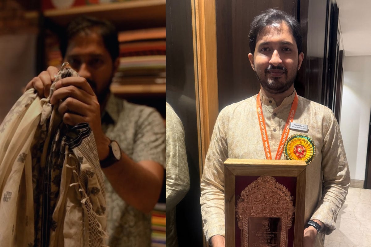 মসলিন সুতোর বুননে বিশেষ শাড়ি, অনন্য ডিজাইন, রাষ্ট্রপতি পুরস্কার পেলেন ফুলিয়ার ২ শিল্পী