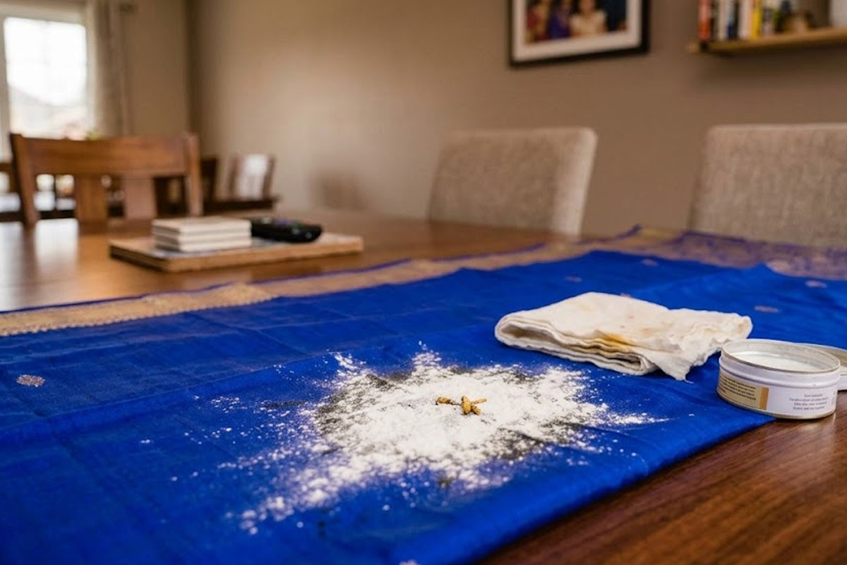 Saree washing tips: How to Remove Oil Stains from Silk Sarees