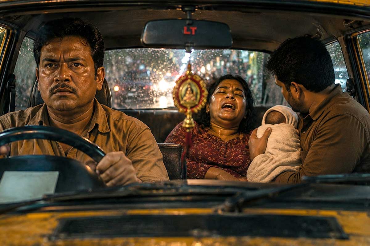 ঠিক যেন সিনেমা! সল্টলেকে চলন্ত ট্যাক্সিতেই জন্ম এক সন্তানের, হাসপাতালে প্রসব আরেকজনের