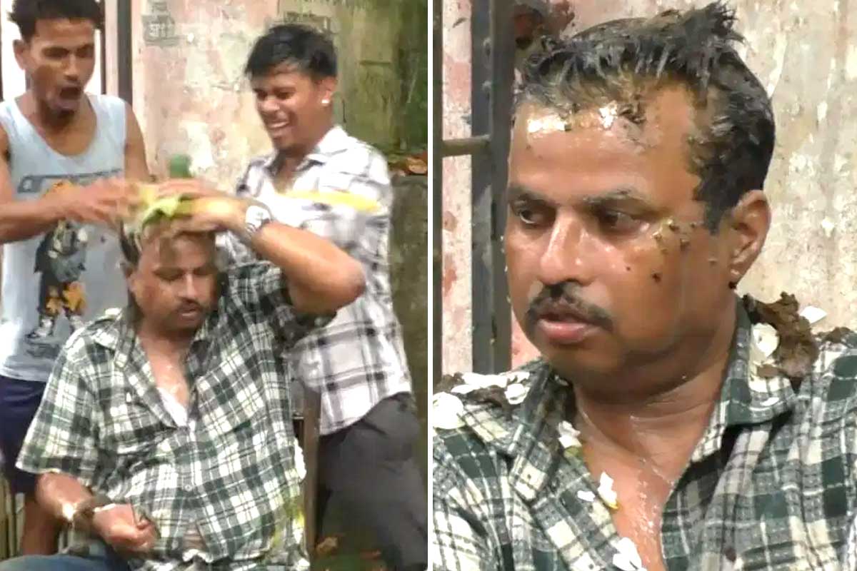 স্কুলে ২০ লক্ষ টাকা তছরুপ প্রধান শিক্ষকের! মাথায় গোবর-ডিম ঢেলে ‘শাস্তি’ অভিভাবকদের