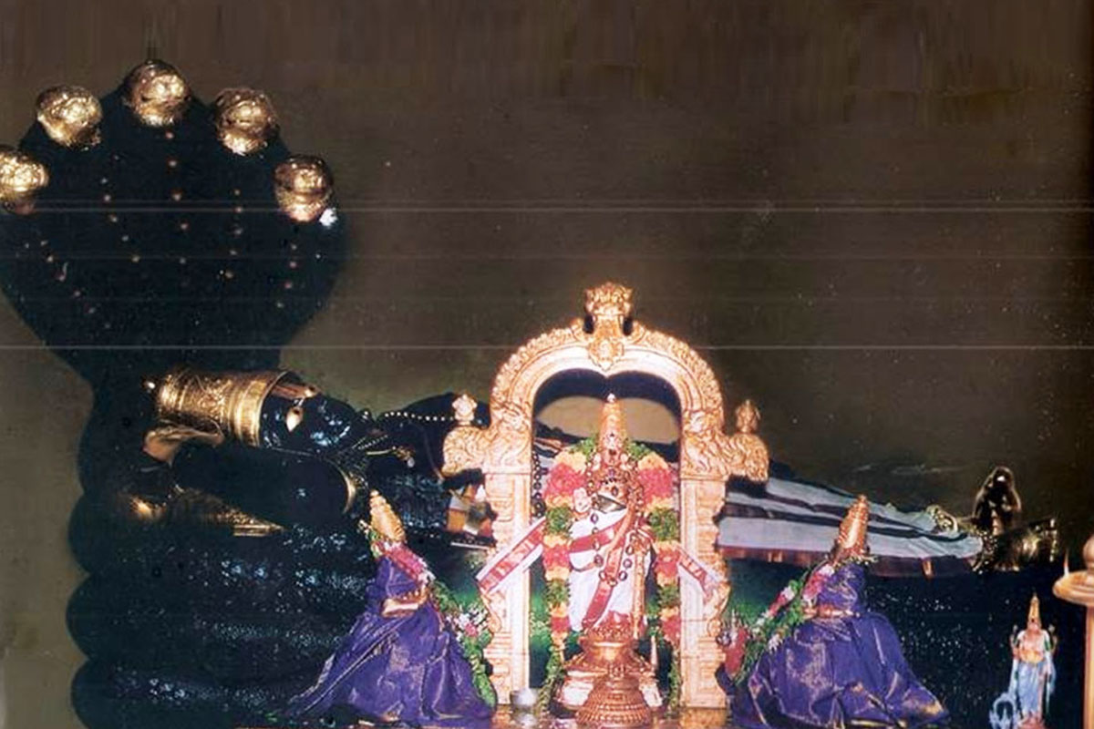 Adhirangam Temple in Tamil Nadu is famed for its herbal Vishnu idol