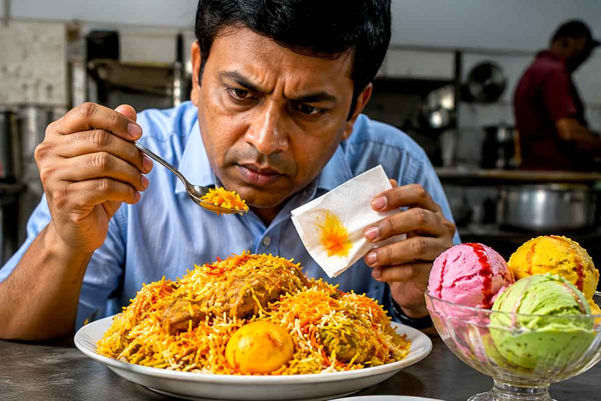 Food News: How can you tell if artificial colors added in biriyani and ice cream